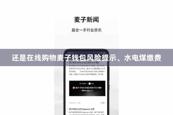还是在线购物麦子钱包风险提示、水电煤缴费