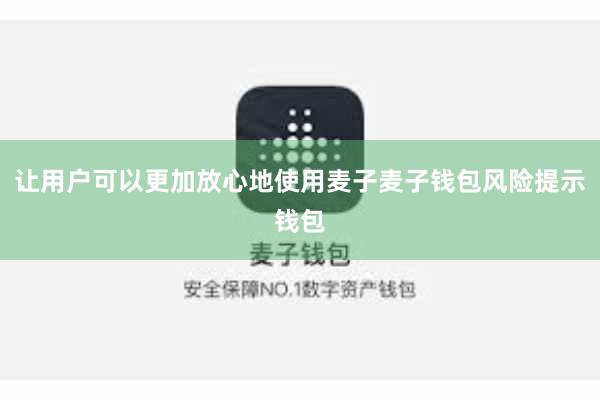 让用户可以更加放心地使用麦子麦子钱包风险提示钱包