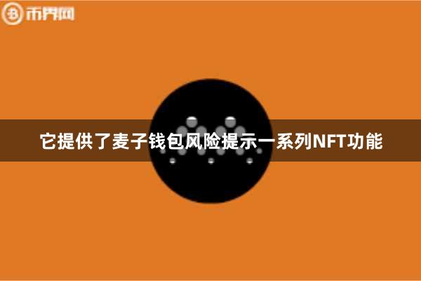 它提供了麦子钱包风险提示一系列NFT功能